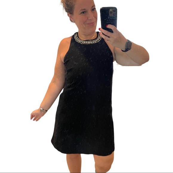 Rebecca Taylor Studded Scoop Neck Sleeveless Dress - Picture 4 of 10